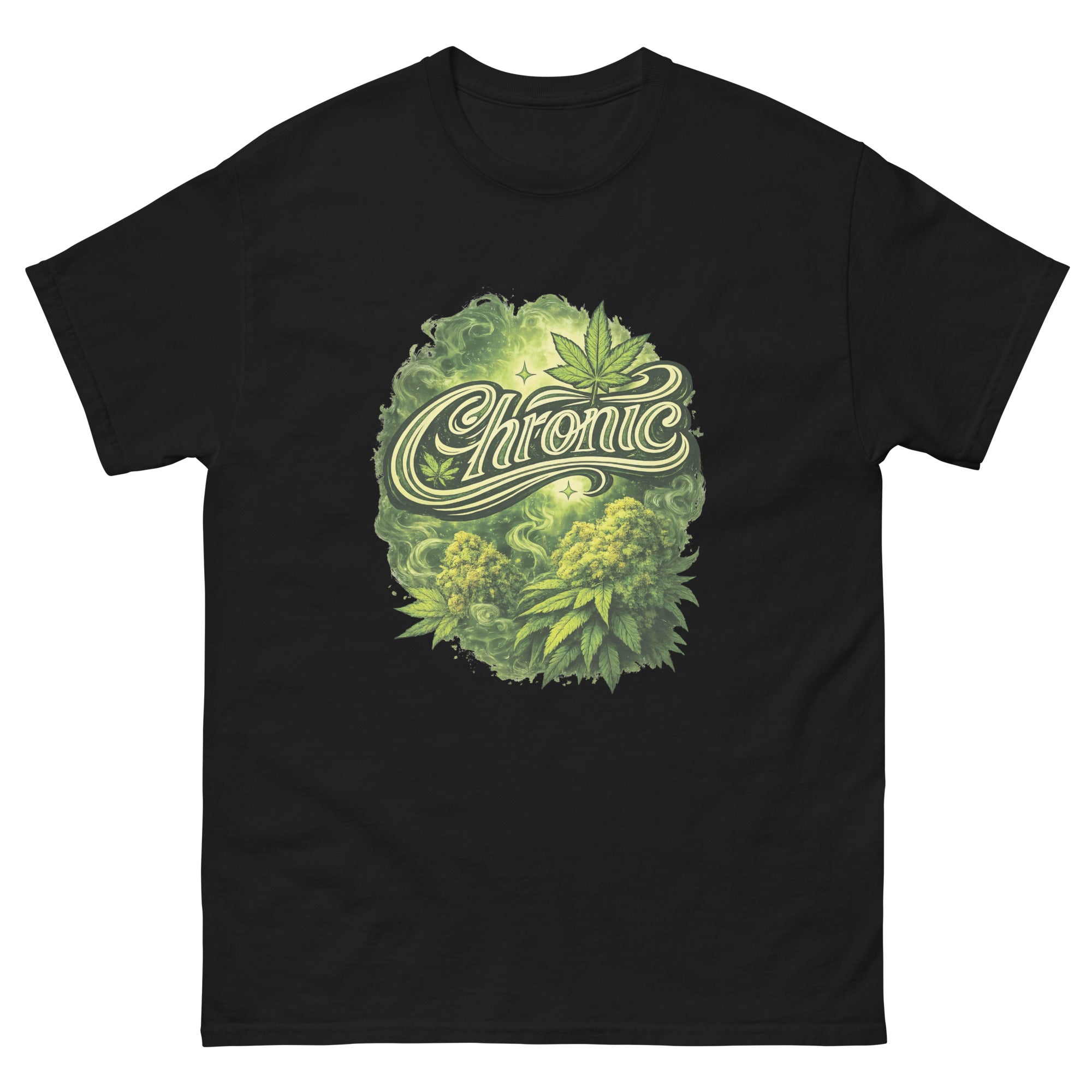 Chronic cannabis-inspired graphic tee featuring bold 420 streetwear artwork