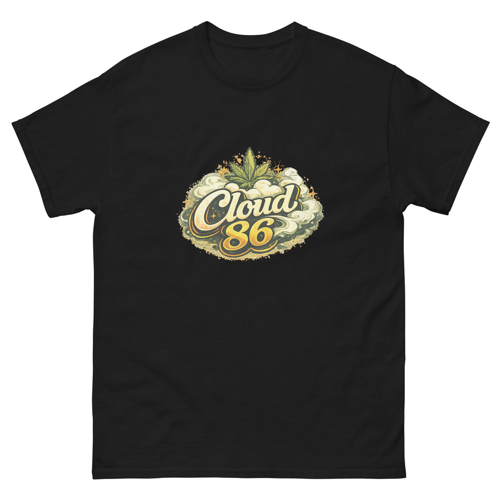 Cloud 86 cannabis-inspired streetwear graphic tee with bold elevated apparel