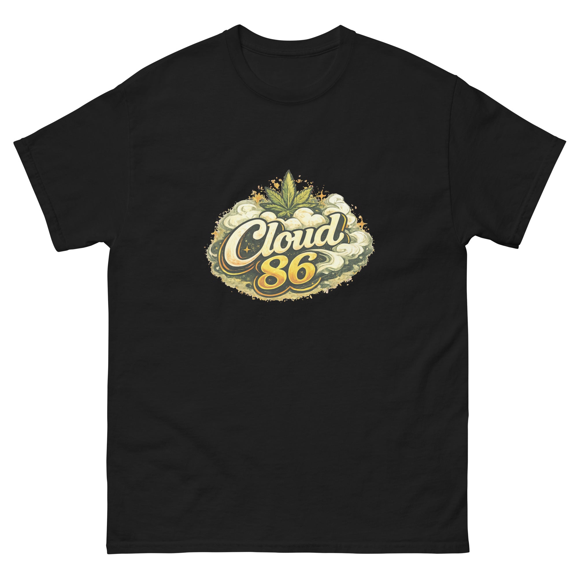 Cloud 86 cannabis-inspired streetwear graphic tee with bold elevated apparel