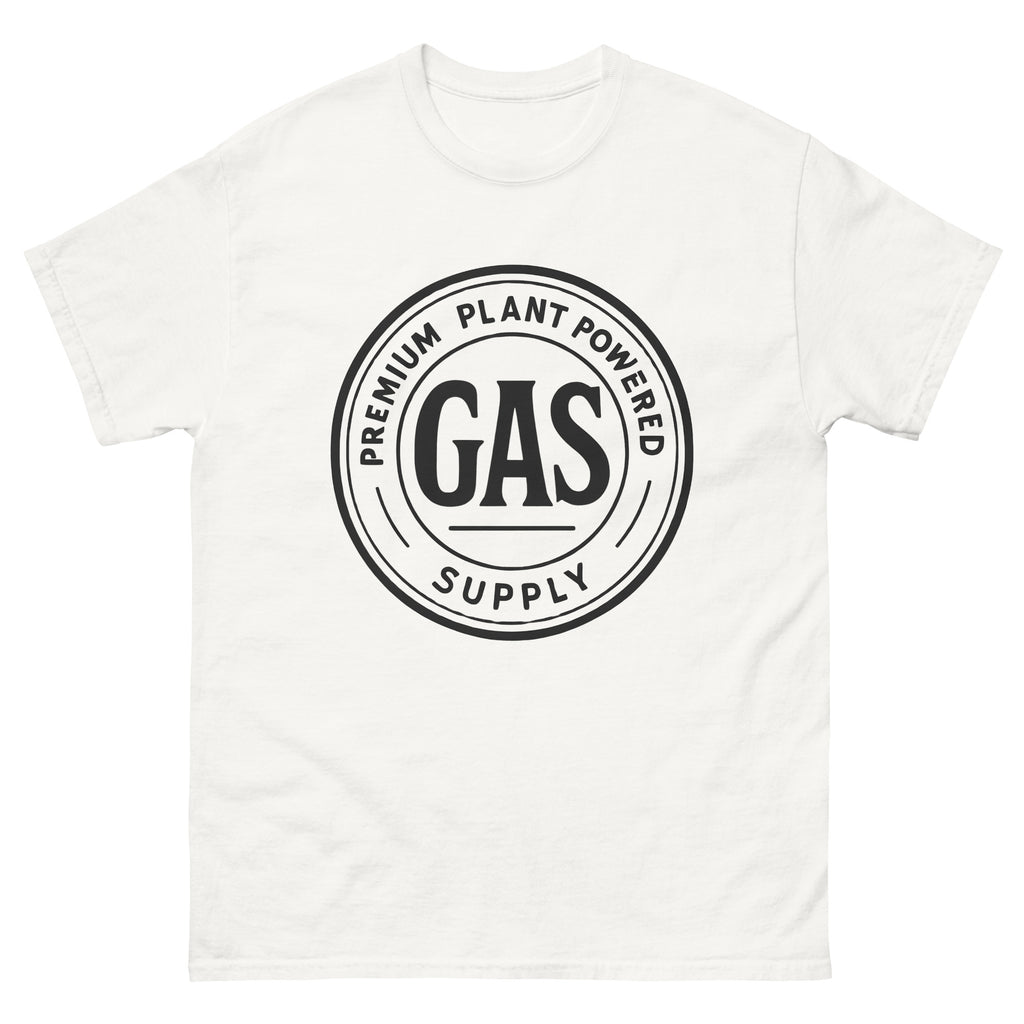 cannabis inspired graphic tee with bold streetwear design white tee