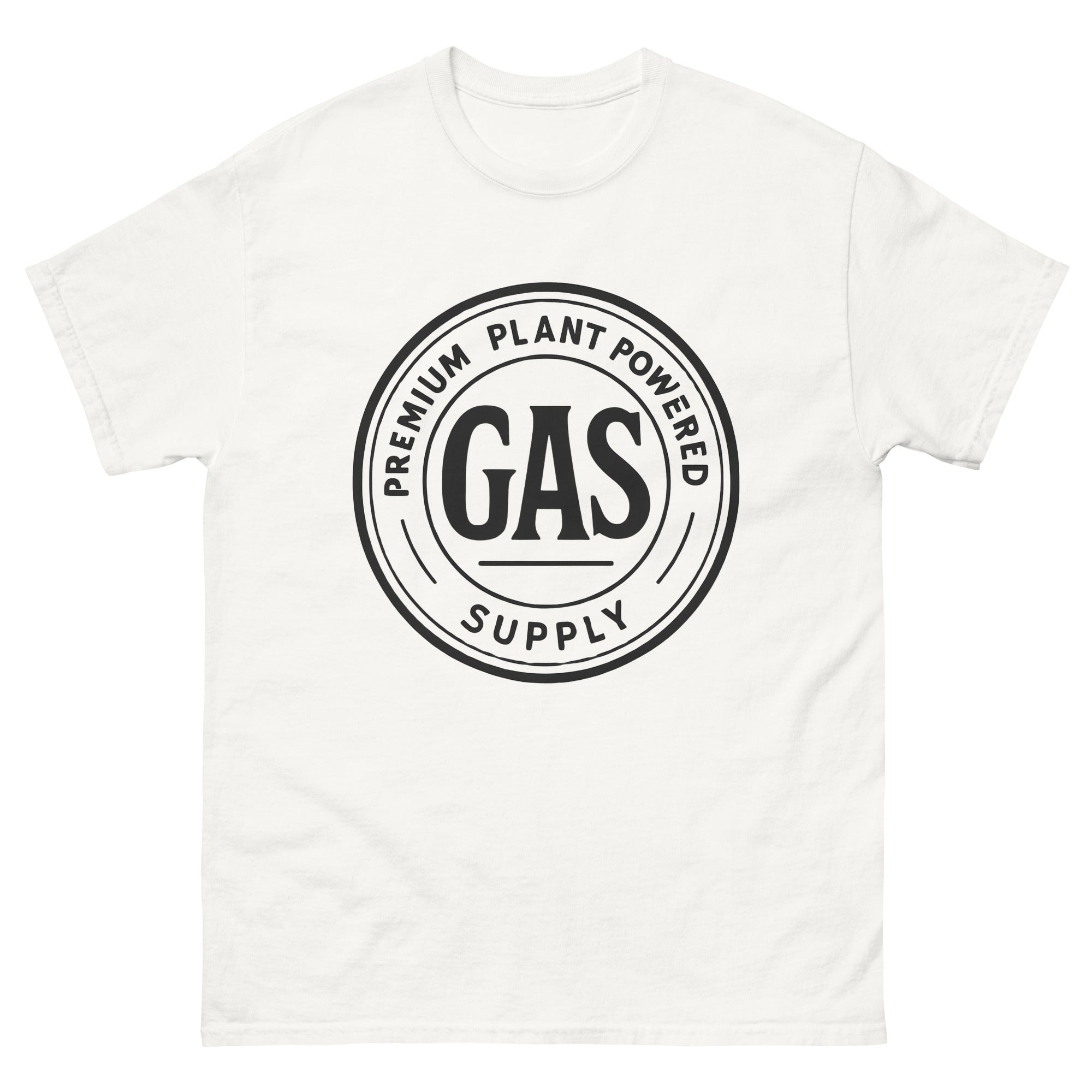 cannabis inspired graphic tee with bold streetwear design white tee