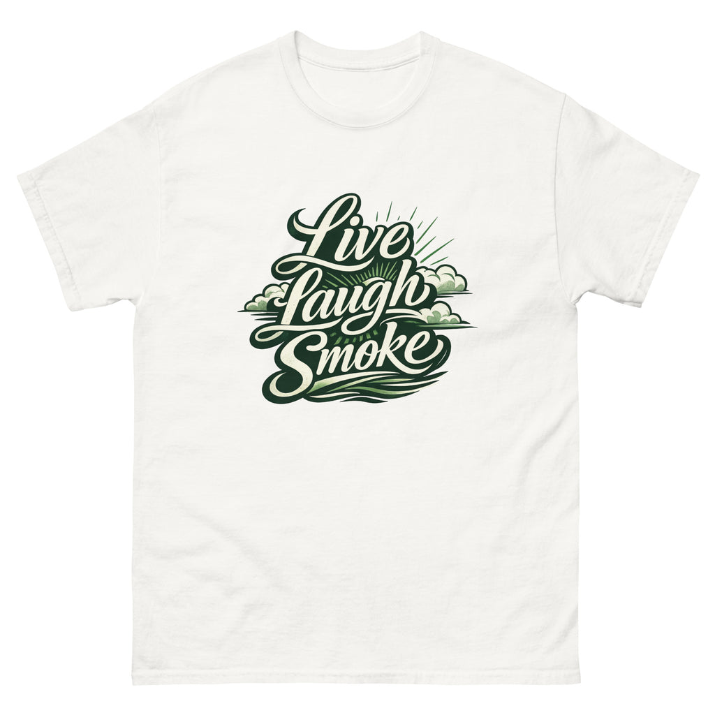 Live, Laugh, Smoke – Cannabis-Inspired 420 Streetwear Tee