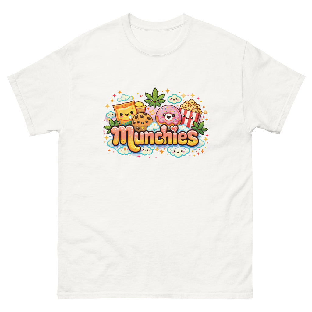 Munchies cannabis-inspired graphic tee featuring bold 420 streetwear artwork