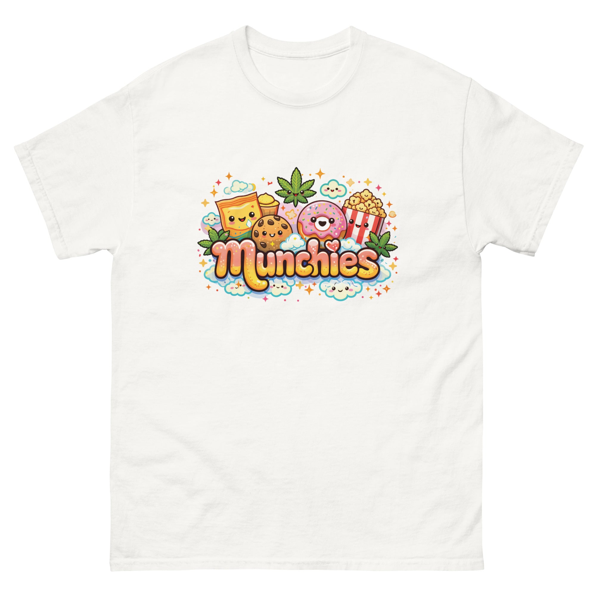 Munchies cannabis-inspired graphic tee featuring bold 420 streetwear artwork