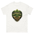 Root of All Happiness cannabis-inspired graphic tee featuring bold 420 streetwear artwork